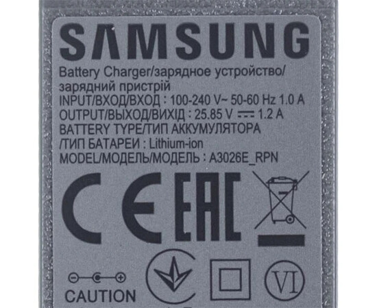 Зображення 2 Адаптер для акумуляторного пилососа Samsung DJ44-00007C 100-240V 25.85V 1.2A