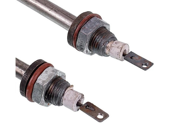 Зображення 3 Тен для нагріву води 2 кВт, 220 В (нержавіюча сталь) L=330 мм, M16 (прямий)