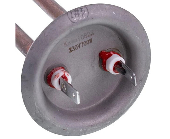 Зображення 5 Тен для бойлера 34013330000 Kawai 700W (мідь) L=240mm фланець 64mm (під анод M4)