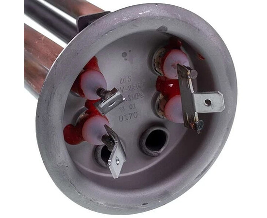 Зображення 4 Тен для бойлера Thermex 2000W (мідний) L=350mm фланець 64mm (під анод M6)