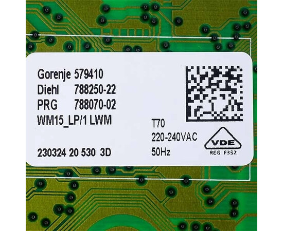 Зображення 2 Плата керування для пральної машини Gorenje 804486 (потребує калібрування!)