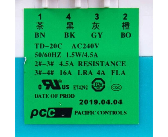 Зображення 2 Таймер відтайки для холодильника Samsung DA45-10003C TD-20C