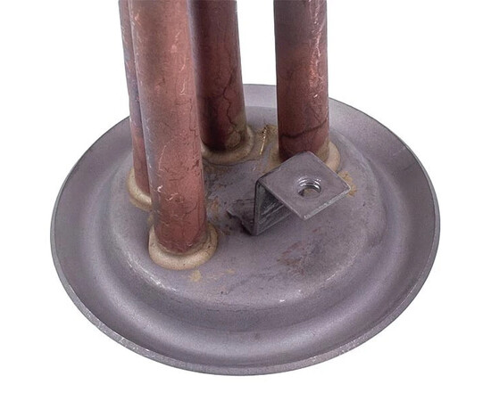 Зображення 4 Тен для бойлера 34013320000 Kawai 1300W (мідь) L=310mm фланець 64mm, 2 трубки (під анод M4)