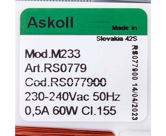 Зображення 2 Помпа циркуляційна для посудомийної машини Indesit C00302796 M233 60W 0.5A