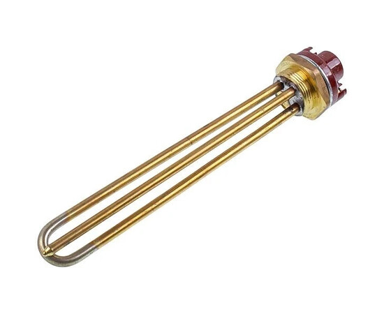 Изображение 2 Тэн для бойлера с термостатом 4000W (медный) L=255mm фланец 54mm 1 трубка под датчик