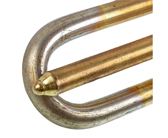 Изображение 3 Тэн для бойлера с термостатом 4000W (медный) L=255mm фланец 54mm 1 трубка под датчик