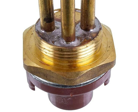 Изображение 4 Тэн для бойлера с термостатом 4000W (медный) L=255mm фланец 54mm 1 трубка под датчик