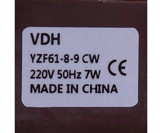 Изображение 3 Двигатель вентилятора для холодильника ''No Frost'' YZF61-8-9 7W 220V, вал L=30mm D=3.2mm