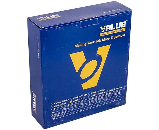 Зображення 6 Манометрический колектор 2-вентильний VMG -2 R32 (R32) Value + шланги 3шт.x900mm