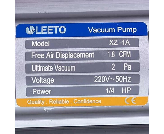 Зображення 2 Вакуумний насос LEETO XZ-1А (1 ступ. 50 л/хв.)
