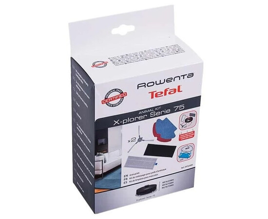 Зображення 5 Набір фільтрів HEPA і мікрофібра+щітки для бічних кромок робота пилососа Rowenta Explorer Serie 75 ZR762000