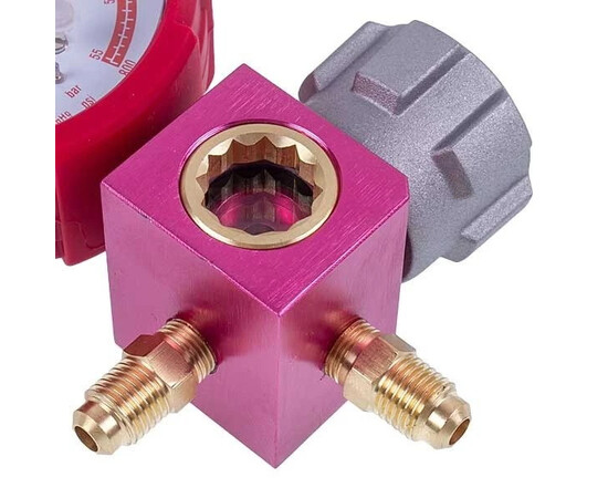 Изображение 5 Манометрический коллектор 1- вентильный VALUE VMG-1-S-H (R32 R22 R410a)