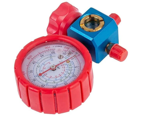 Зображення 2 Манометричний колектор 1-вентильний DBF-L-01HGF (R-22 R-410A R-134A R-404A) високого тиску (1/4''-1/4'' SAE)