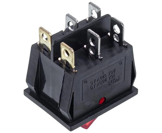 Зображення 4 Вимикач (подвійний) для бойлера Balcik KCD6 (250V, 16A), 6 контактів