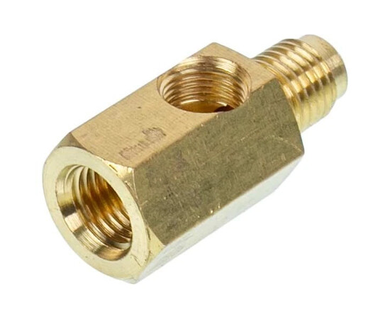 Изображение 2 Переходник к вакуумному насосу под манометр HR (SAE 1/4-1/4 NPT 1/8) VALUE