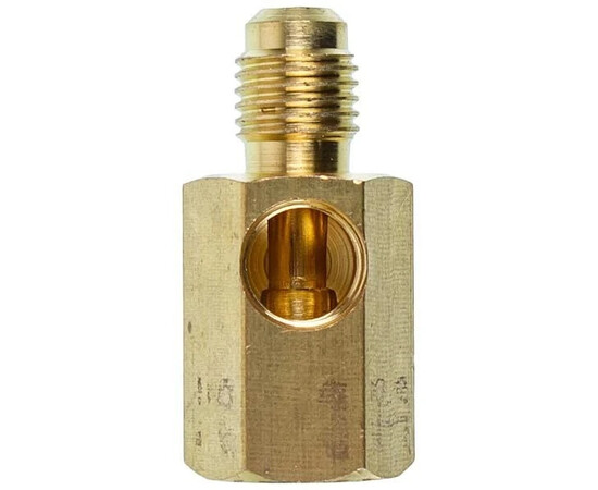 Изображение 3 Переходник к вакуумному насосу под манометр HR (SAE 1/4-1/4 NPT 1/8) VALUE