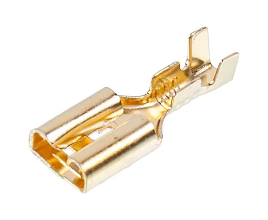 Зображення 2 Клема плоска FASTON ''мама'' 6mm (10 шт) для пральної машини