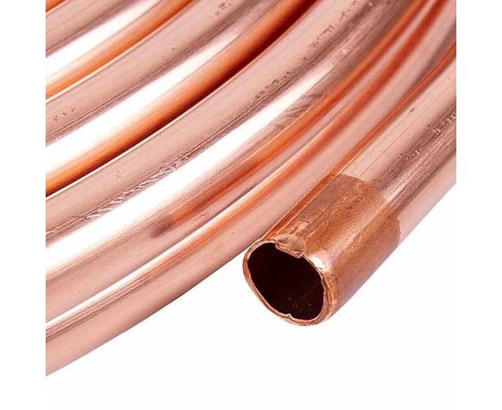 Зображення 2 Труба мідна 5/8'' 16x0.89mm бухта 15m Halcor (продаж кратний 5м)