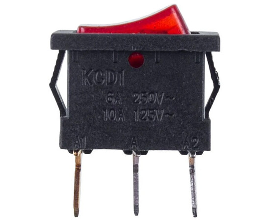 Зображення 2 Вимикач (одинарний) для бойлера KCD1 (250V, 6A), 3 контакти