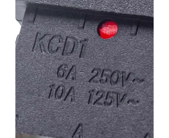 Зображення 5 Вимикач (одинарний) для бойлера KCD1 (250V, 6A), 3 контакти