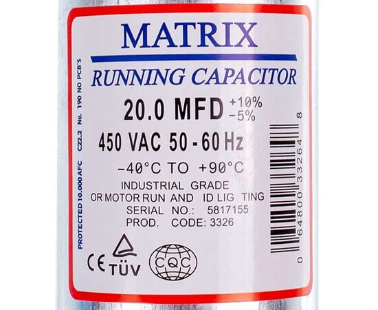 Зображення 2 Конденсатор Whicepart 20uF 450V CBB65