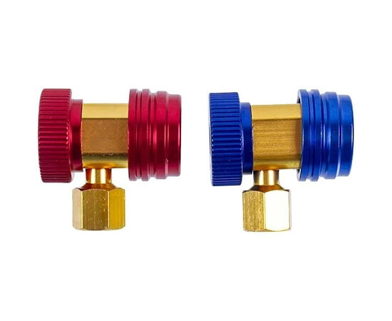 Зображення 2 Набір заправних муфт QC-L+QC-Н (низького + високого тиску) для автокондиціонерів швидкознімні