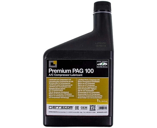 Зображення 2 Олива синтетична Errecom PREMIUM PAG 100 (OL6003.K.P2) 1l для автокондиціонера