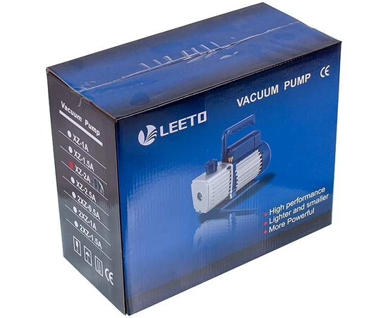 Зображення 6 Вакуумний насос із манометром LEETO XZ-2A/C-SV (1 ступ./100 л/хв.)