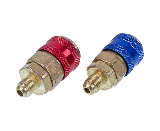 Зображення 2 Набір заправних муфт QC 12 (низького + високого тиску) для автокондиціонерів швидкознімні