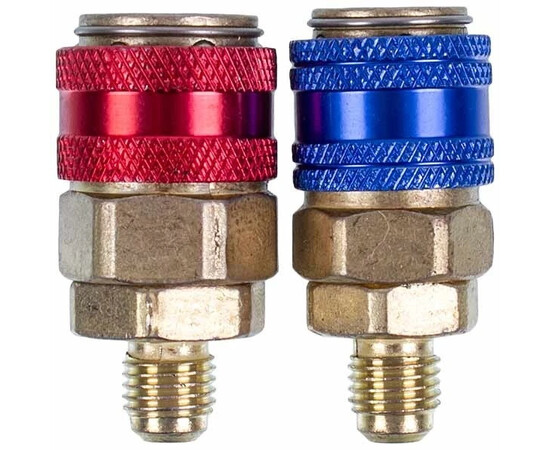 Зображення 3 Набір заправних муфт QC 12 (низького + високого тиску) для автокондиціонерів швидкознімні