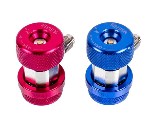 Зображення 2 Набір заправних муфт VALUE VHF-SA VHF-A (низького + високого тиску) швидкознімні (1/4'' SAE)