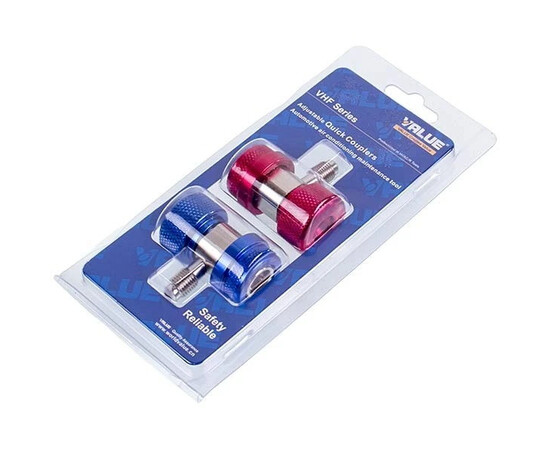 Зображення 4 Набір заправних муфт VALUE VHF-SA VHF-A (низького + високого тиску) швидкознімні (1/4'' SAE)