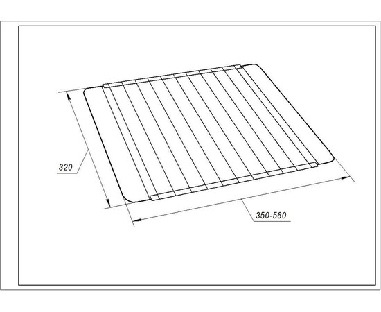 Зображення 5 Решітка розсувна для духовки 350-560x320mm (універсальна)