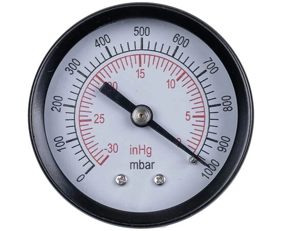 Зображення 2 Манометр (вакуумметр) VALUE  310500106 (D корпусу= 50mm, підключення ззаду)