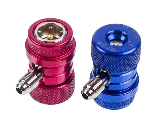 Зображення 4 Манометричний колектор 2-вентильний VALUE VMG-2 R134aВ + шланги 3шт.x900mm + автомуфти 2шт. (R134a)