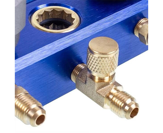 Зображення 6 Манометричний колектор 2-вентильний VALUE VMG-2 R134aВ + шланги 3шт.x900mm + автомуфти 2шт. (R134a)