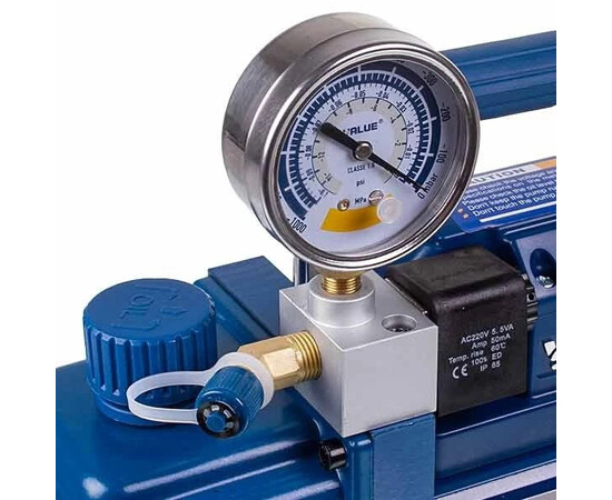 Зображення 5 Вакуумний насос з манометром Value VI-120-SV (1 ступ./57 л/хв.)