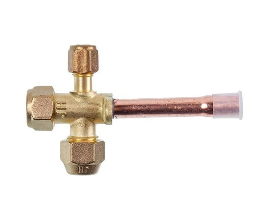 Зображення 3 Кран сервісний (порт) 3/8" прямий для кондиціонера