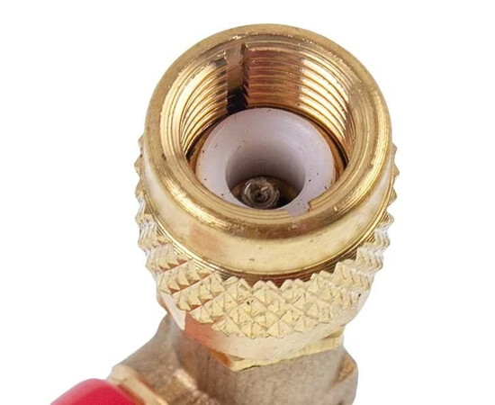 Зображення 4 Кран для заправки кондиціонерів HS-1223 (різьба внутрішня 5/16” зовнішня 5/16")