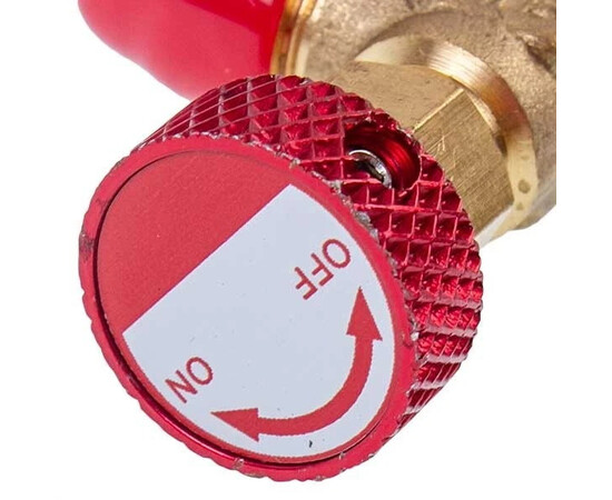 Зображення 5 Кран для заправки кондиціонерів HS-1223 (різьба внутрішня 5/16” зовнішня 5/16")