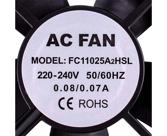 Зображення 2 Вентилятор квадратний 110x110x25mm 0,08A