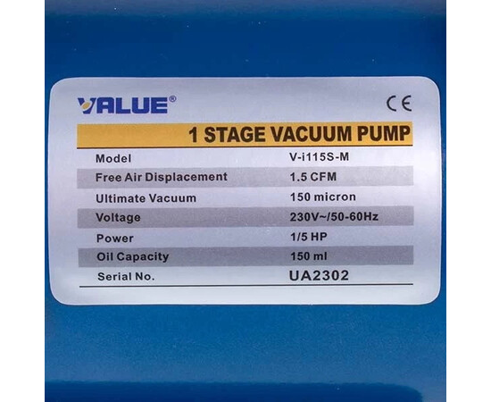 Зображення 2 Вакуумний насос Value VI 115 S-M (1 ступ./51 л/хв.)