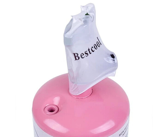 Зображення 3 Фреон R410А 0.65kg з краном (Холодоагент R410А, Хладон-410А, Фреон 410, ДФУ-410А, HFC-410 А)