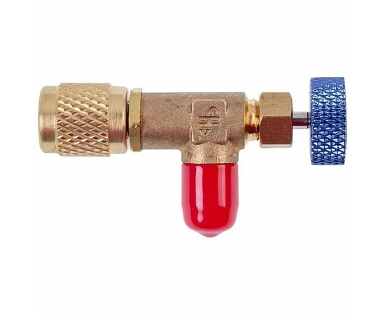 Зображення 3 Кран для заправки кондиціонерів HS-1222 (різьба внутрішня 1/4'' зовнішня 1/4'')