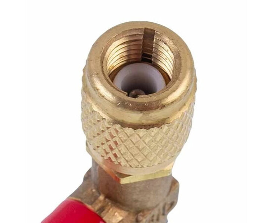 Зображення 5 Кран для заправки кондиціонерів HS-1222 (різьба внутрішня 1/4'' зовнішня 1/4'')