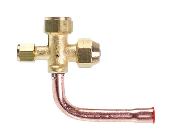 Зображення 3 Кран сервісний (порт) 3/8" кутовий 90° для кондиціонера