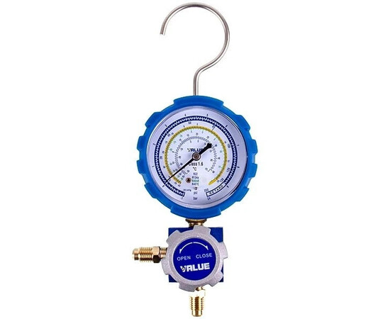 Изображение 2 Манометрический коллектор 1- вентильный VALUE VMG -1-U-L Type 3 (R404 R407 R22 R134)