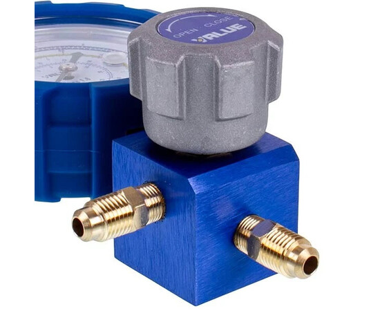 Изображение 4 Манометрический коллектор 1- вентильный VALUE VMG -1-U-L Type 3 (R404 R407 R22 R134)