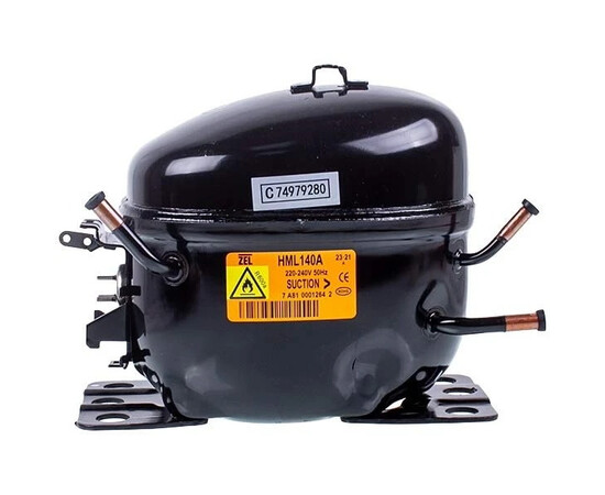 Зображення 3 Компресор для холодильника Zanussi ZEL HML140A R600a 140W (з пусковим реле ZHB43-120P15C)