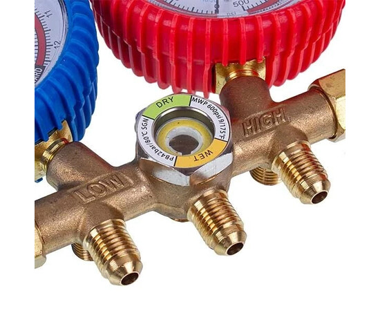 Зображення 4 Манометрический колектор 2-вентильний XM-R536G R-22 (R-12 R-502) + шланги 3шт